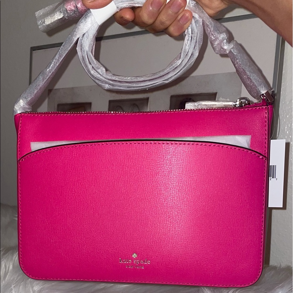 🌸 NWT Kate ♠️ Spade New York Adel Crossbody Bag (Bright Magenta) 🌸